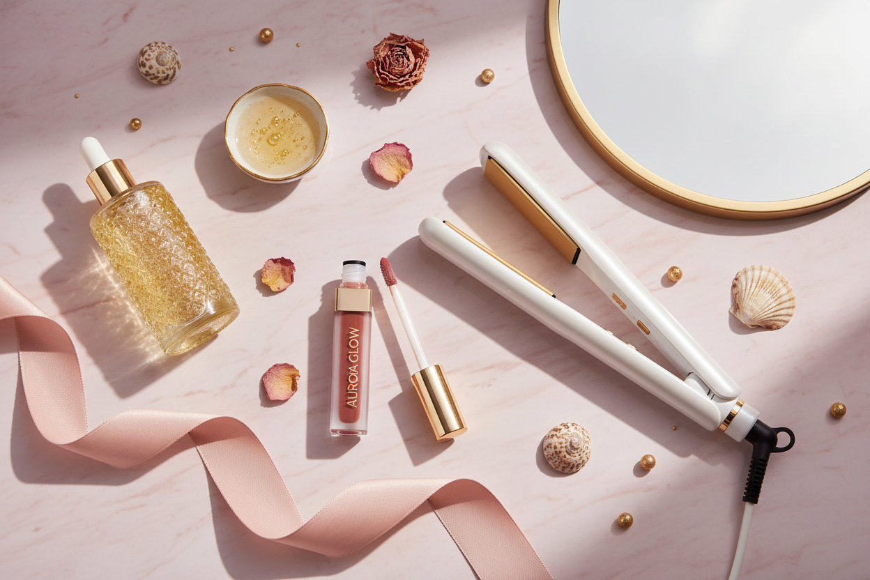Beauty Lifestyle Flat Lay
